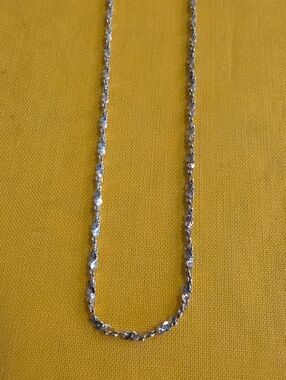 Sterling Silver Italy ▪︎ Twisted Rope Chain Necklace ▪︎ Very Pretty! 📿